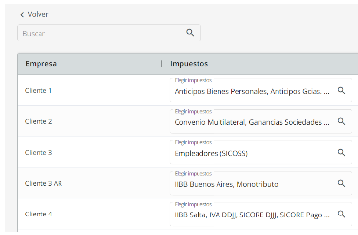 Calendario impositivo 2 Cómo configuro los impuestos de mis clientes