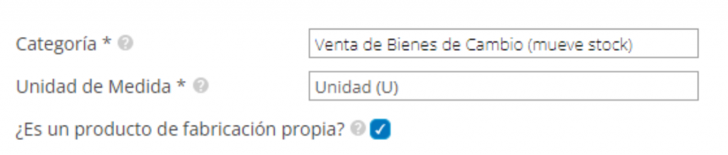 productos fabricados
