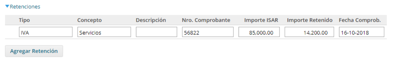 retenciones