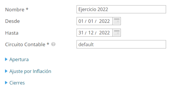 Ejercicio contable