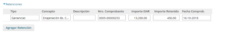 retenciones retenciones