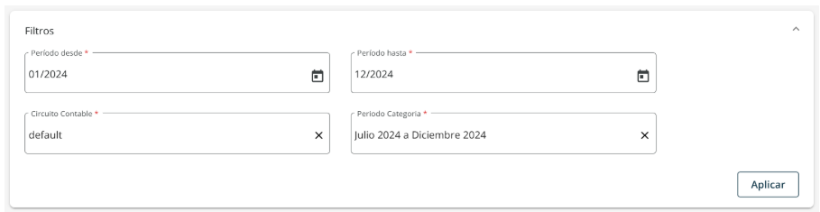 filtros para el control del monotributo de xubio