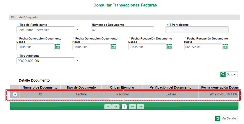 consultar facturas electrónicas