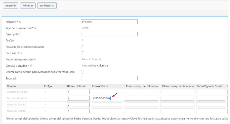 errores en la numeración de la facturación